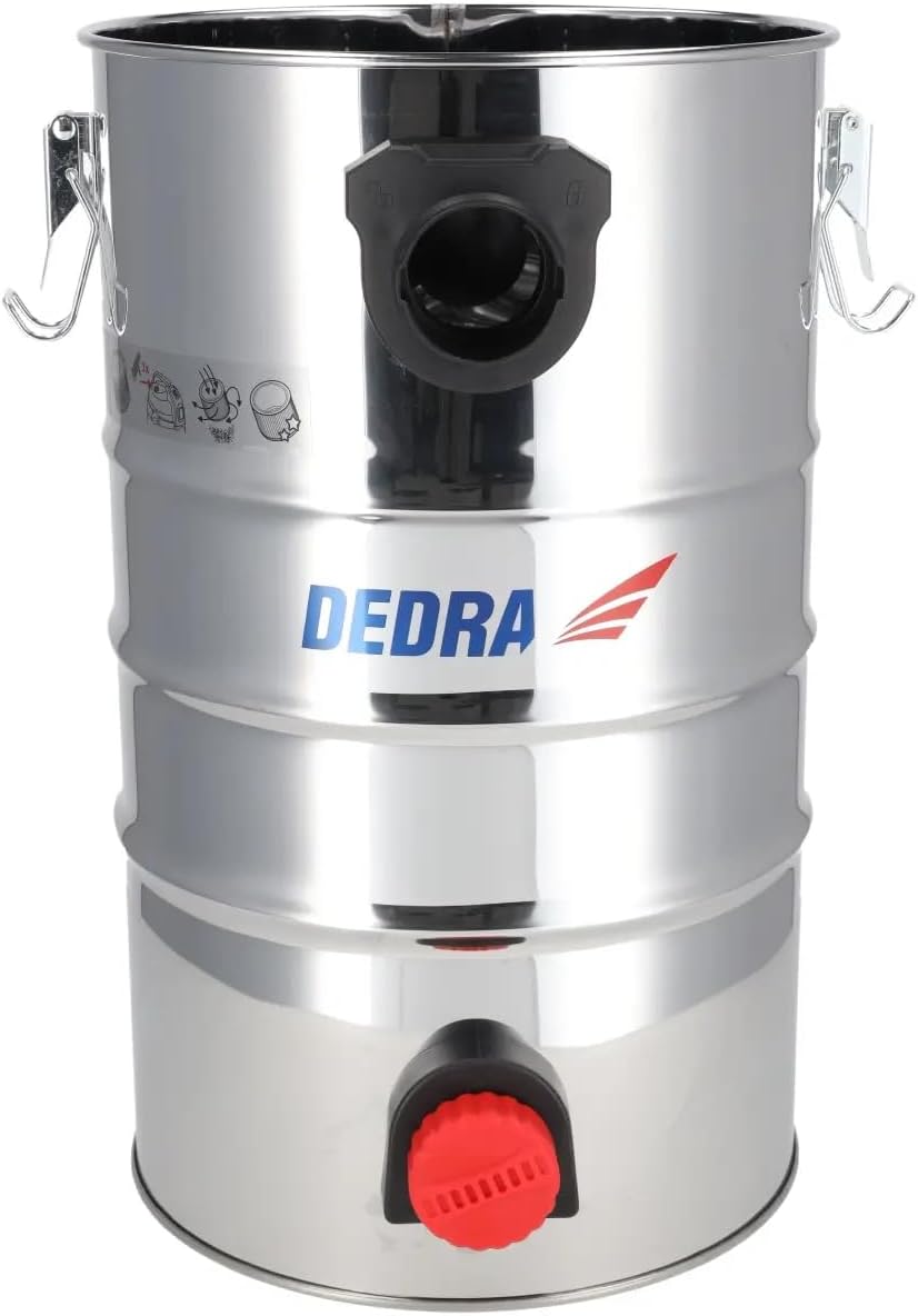 Dedra Nass- und Trockensauger mit Rüttelfilter, 1600 W, 30 l Behälter, Teleskop-Metallrohr, Saugleis