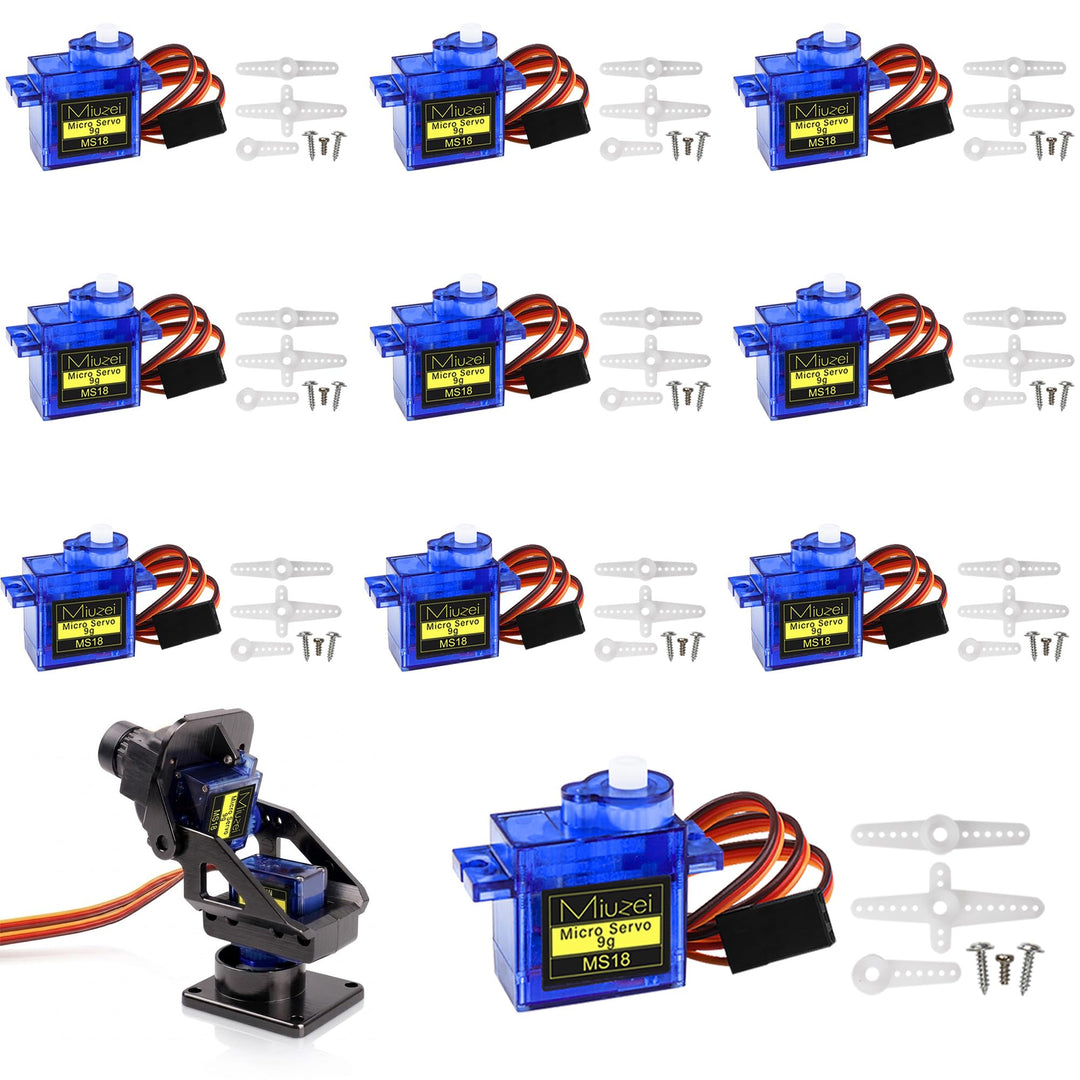Miuzei 9G Micro Servo Motor für RC Robot Arm/Hand/Gehen Hubschrauber Boot Flugzeug Helikopter Auto F