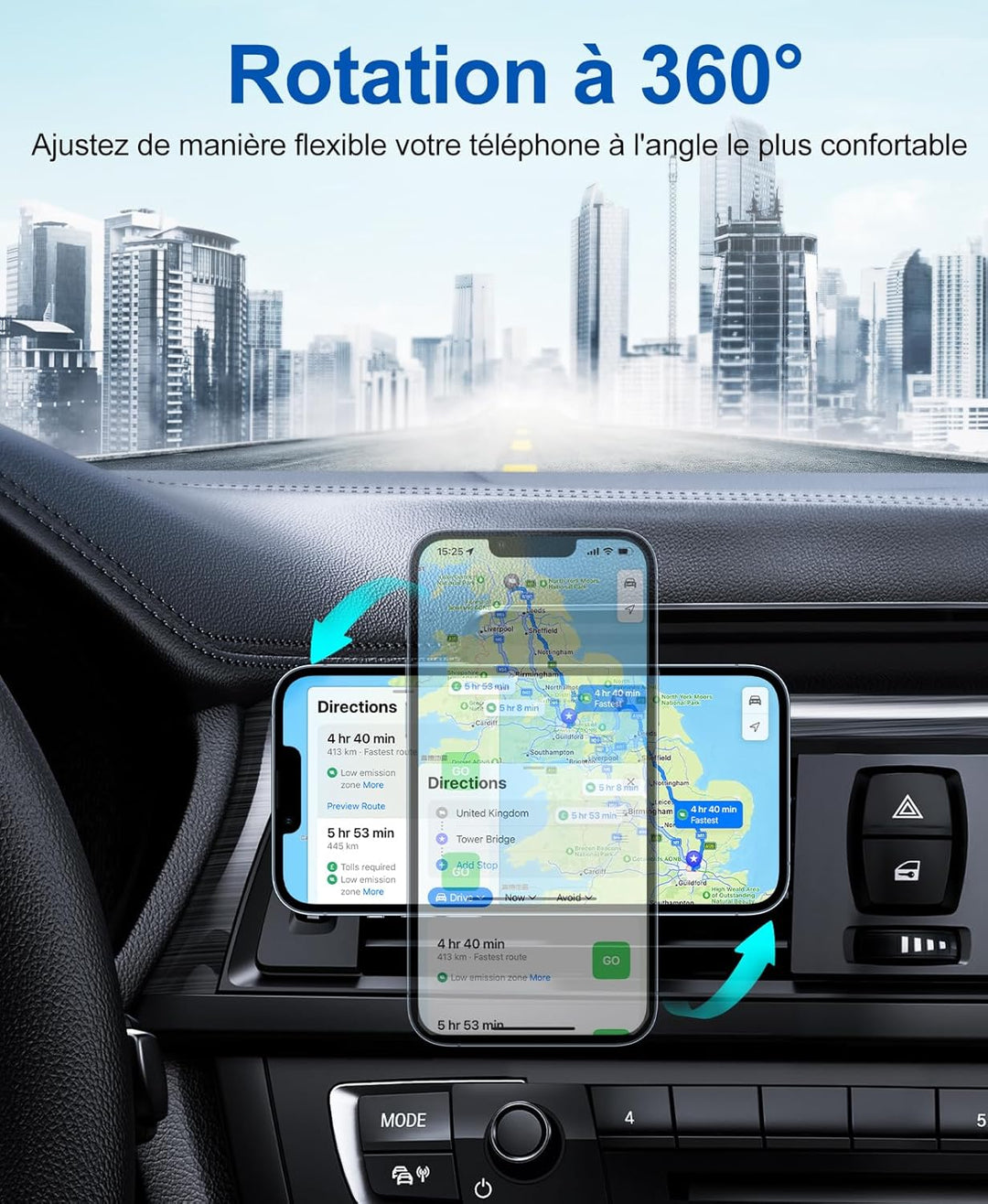 Beeasy 15W Handyhalterung Auto Mit Ladefunktion - Wireless Charger Auto Automatischer Qi Induktive L