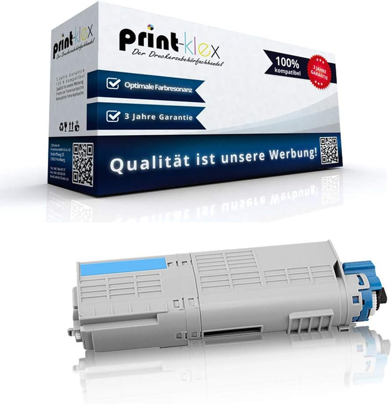 Print-Klex Tonerkartusche kompatibel für Oki C 532DN 542DN MC 563DN 573DN C532 C542 MC563 MC573 4649