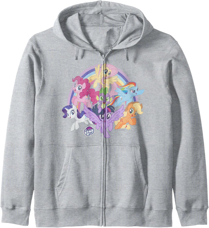 My Little Pony: Friendship Is Magic Rainbow Pony Group Shot Kapuzenjacke