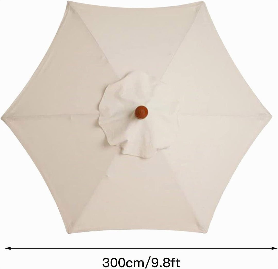 QYLJZB Ersatzschirm für Sonnenschirme, 2,5 m, 6 Rippen, für Terrasse, Markt, Ersatzschirm für den Au