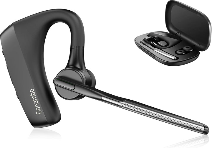 Conambo K18 Headset Bluetooth V5.1, CVC8.0 Geräuschunterdrückung mit Zwei , 16-Stunden Gesprächszeit