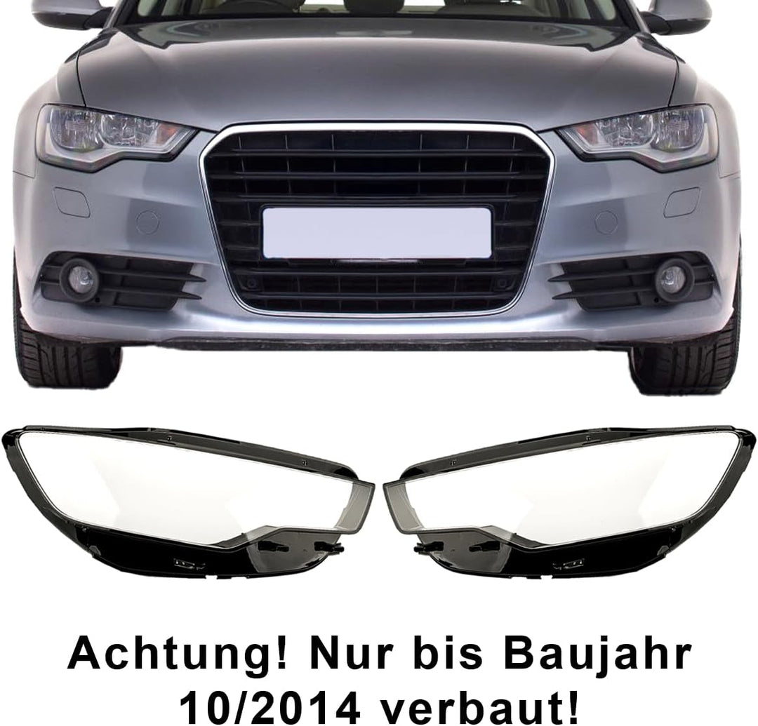LST 2x Scheinwerferglas Streuscheibe Frontscheinwerfer Glas Abdeckung links rechts Set kompatibel mi
