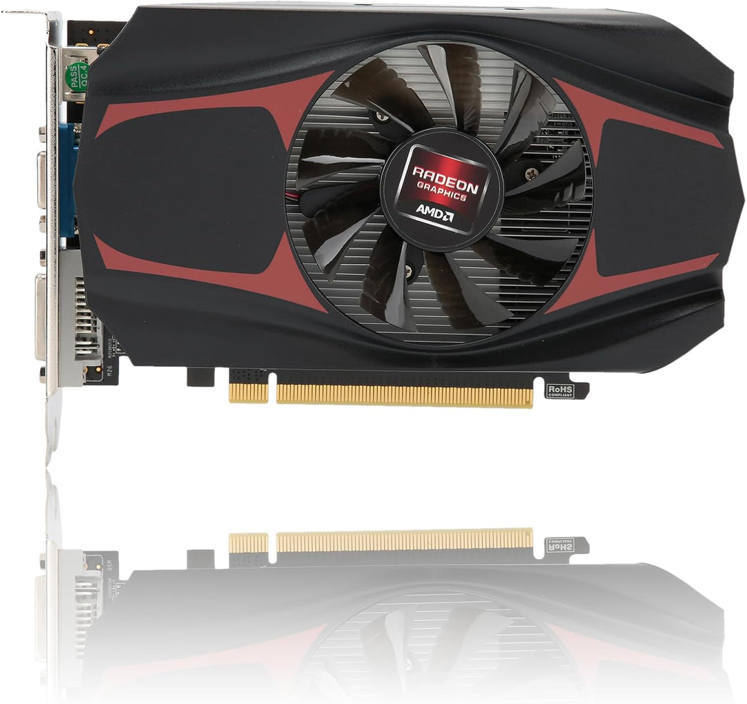 Dpofirs HD7670 1GB Computer-Grafikkarte, 128bit DDR5 650MHz 1000MHz, PCI Express 2.0, rauscharme Vid