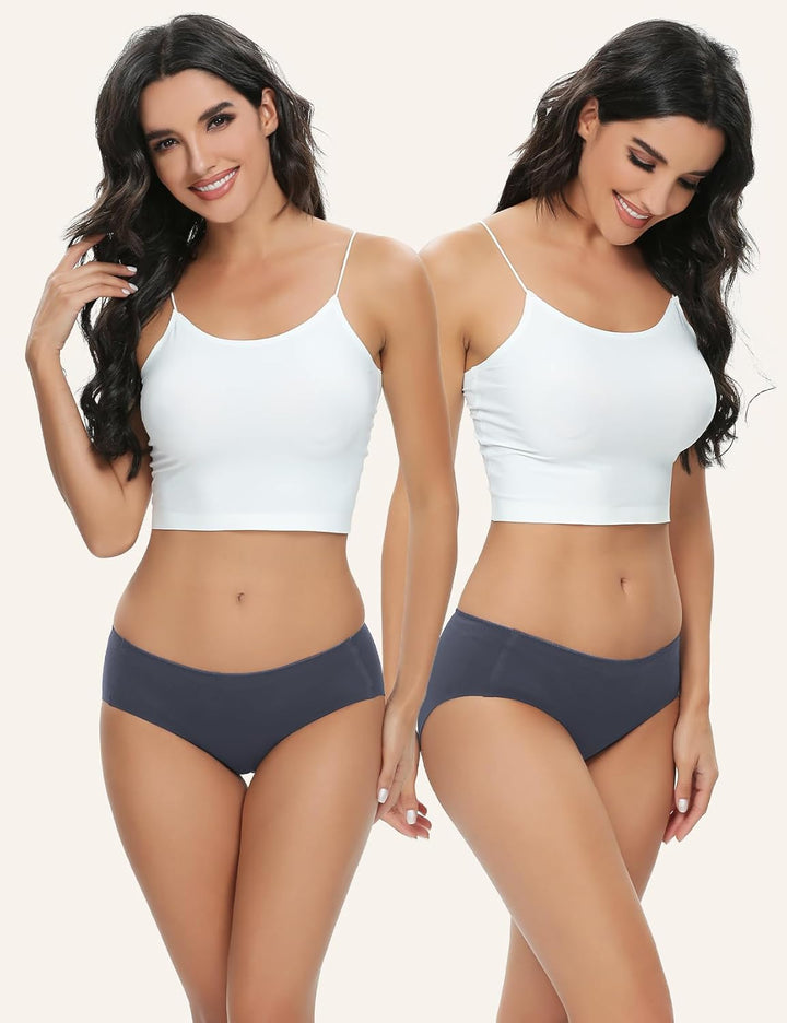ALTHEANRAY Womens Underwear Cotton Underwear for Women Seamless Hipster Bikini Briefs Panties 6 Pack