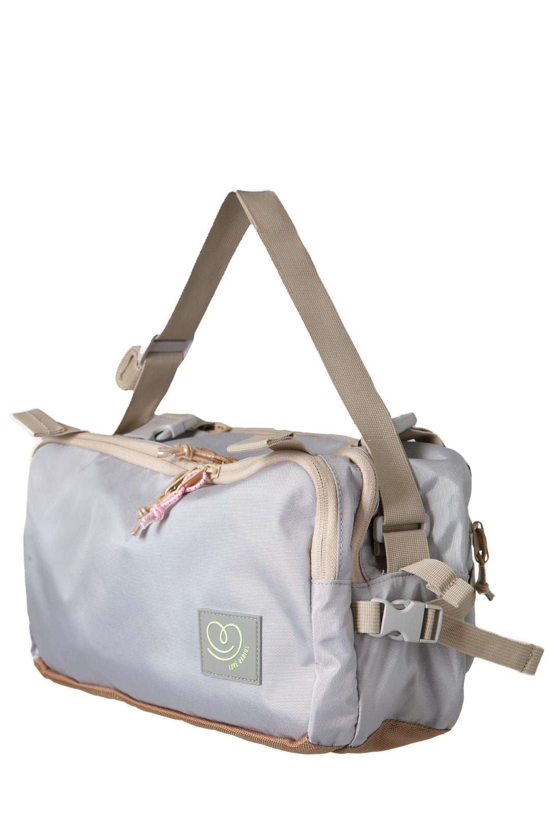 Love Radius CaravanBag Pack Ultimate! - Warm Silver | Wickeltasche - Babytrage Hüftgurt - Befestigun