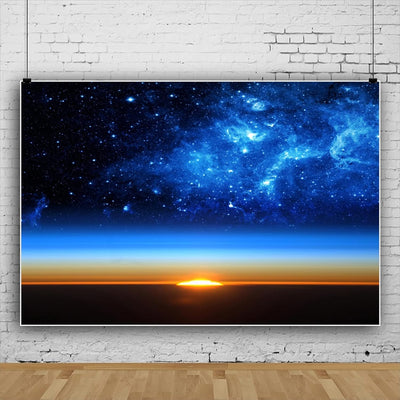 Renaiss 2.2x1.5m Space Galaxy Fotografie Hintergrund Universum Sternenhimmel Horizon Foto Hintergrun