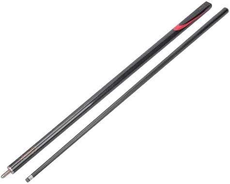 Vbestlife 9MM Carbon Langlebig Professionelle Billard Queues Kleiner Kopf Pool Queues Billard Stick