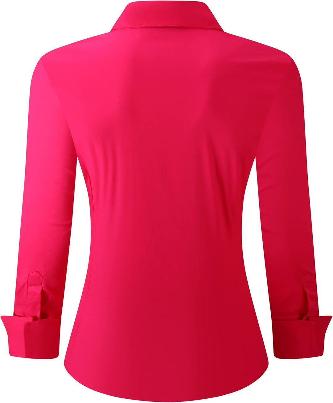 Alex Vando Bluse Damen Langarm Hemd Damen Stretch – Business Button Down Shirts, Bügelfrei Arbeitshe
