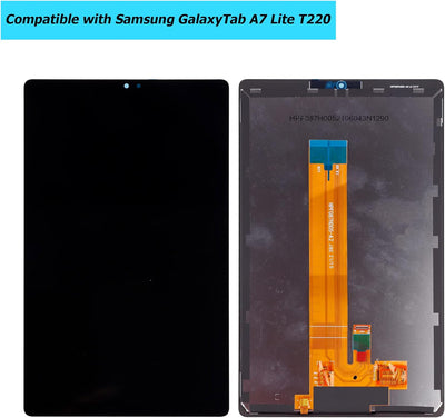 Vvsialeek Neu LCD Display Kompatibel Für Samsung Galaxy Tab A7 Lite SM-T220 SM-T225 Schwarz Ersatzte