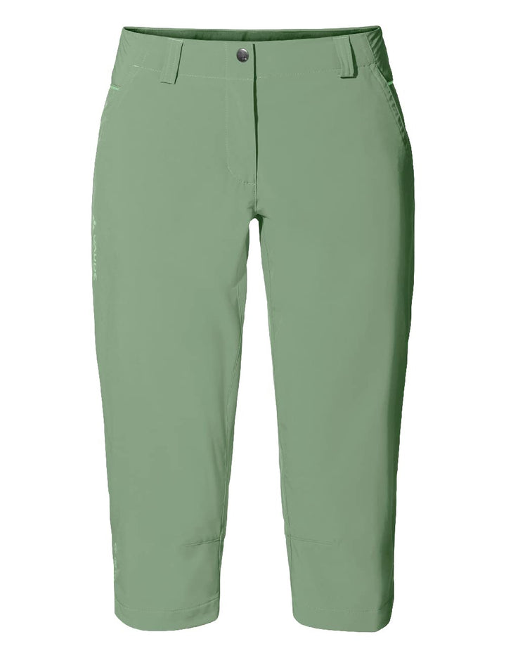 VAUDE Damen Hose Women's Skomer Capri 36 Willow Green, 36 Willow Green
