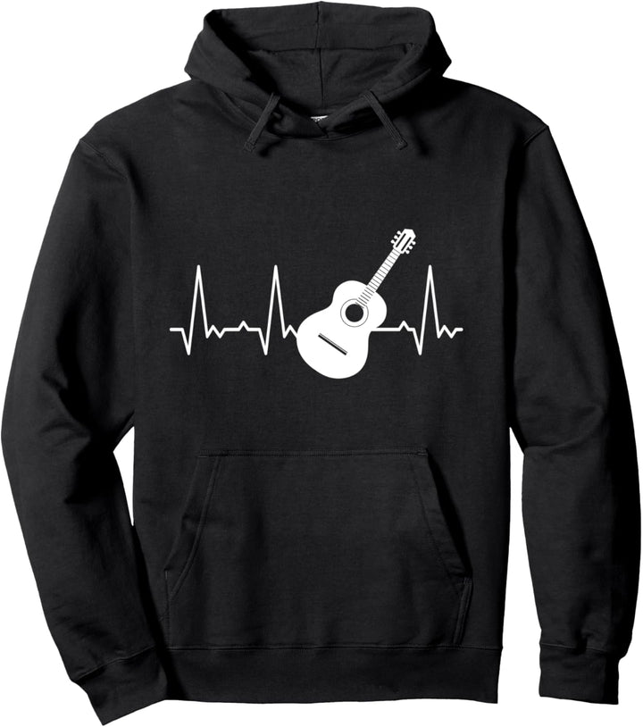 Herzschlag Gitarre Pullover Hoodie