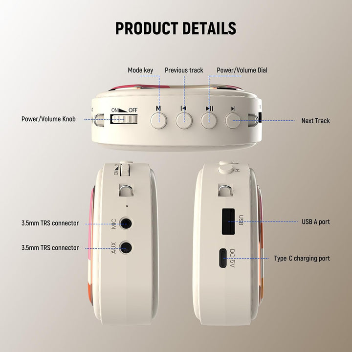 NEEWER Sprachverstärker mit Wired Headset Mikrofon, Lautsprecher, Schultergurt, AUX Ausgang, USB C w