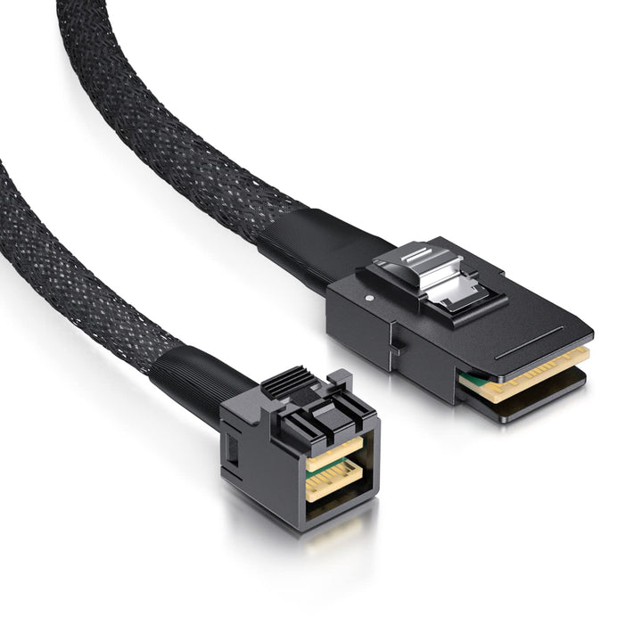 H!Fiber.com Mini SAS HD SFF-8643 zu Mini SAS SFF-8087 Kabel, 0.3-m(0.9ft) SFF-8643 to SFF-8087 0.3m