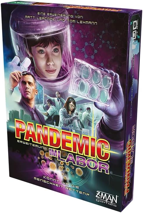ZMan, Pandemic – Im Labor, Erweiterung, Kennerspiel, Brettspiel, 1-6 Spieler, Ab 8+ Jahren, 40+ Minu