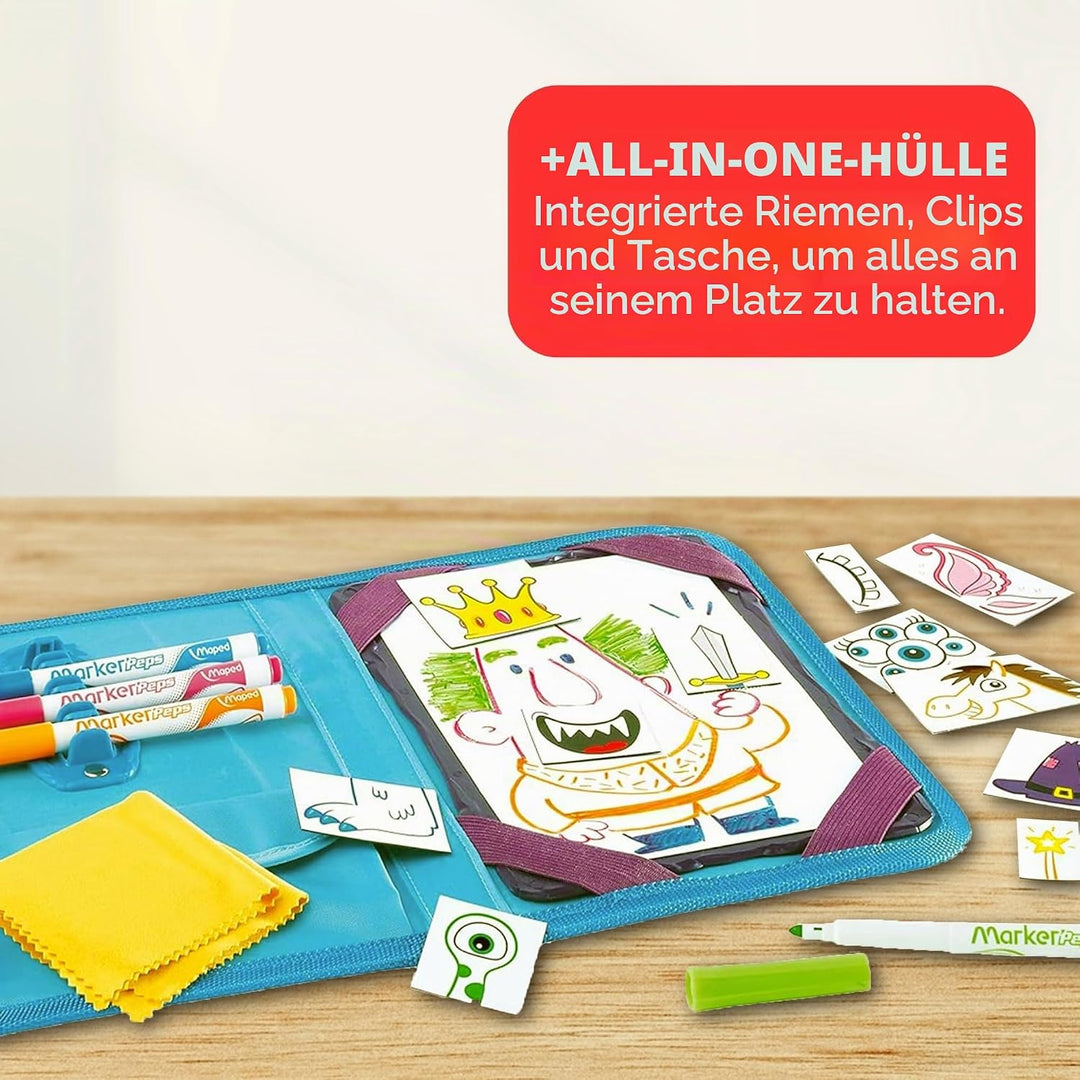Maped 969311 CREATIV - Magnetische Tafel Travel Board Travel Board Prinzessinnen und Ritter, Travel