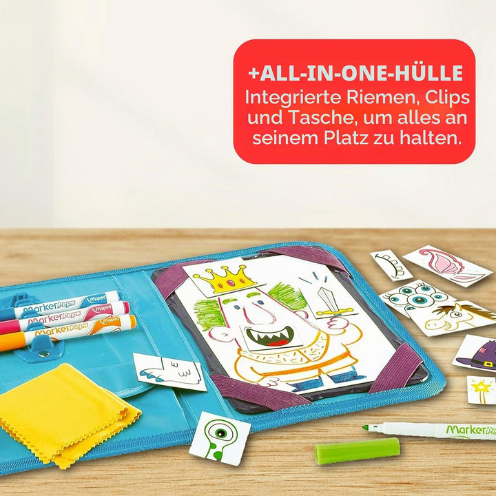 Maped 969311 CREATIV - Magnetische Tafel Travel Board Travel Board Prinzessinnen und Ritter, Travel