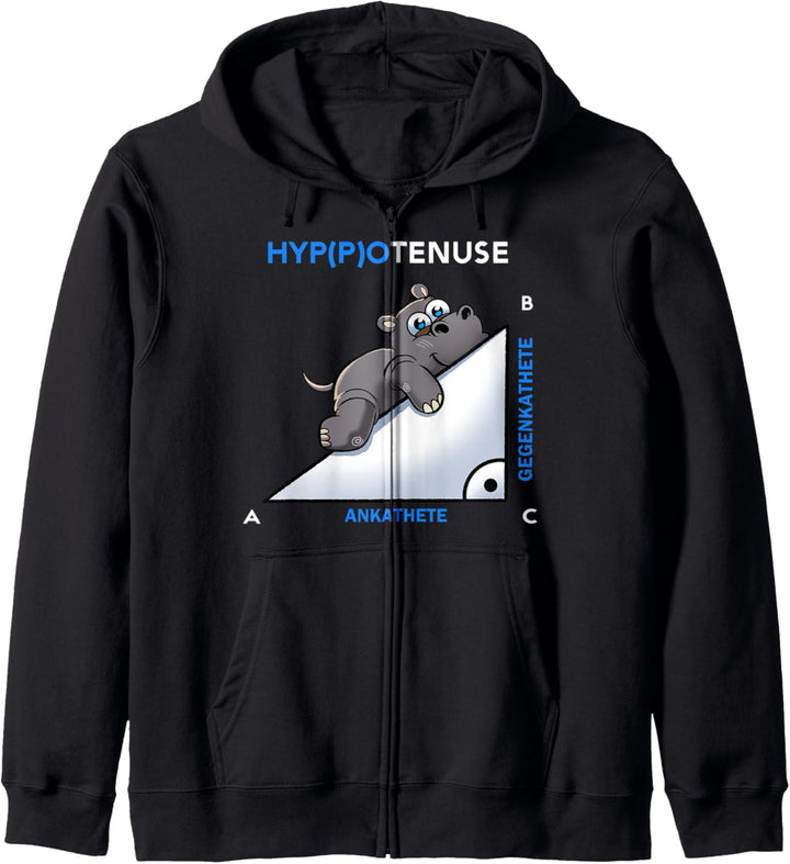 Mathematik Ankathete Gegenkathete Hyppotenuse Hippo Matura Kapuzenjacke