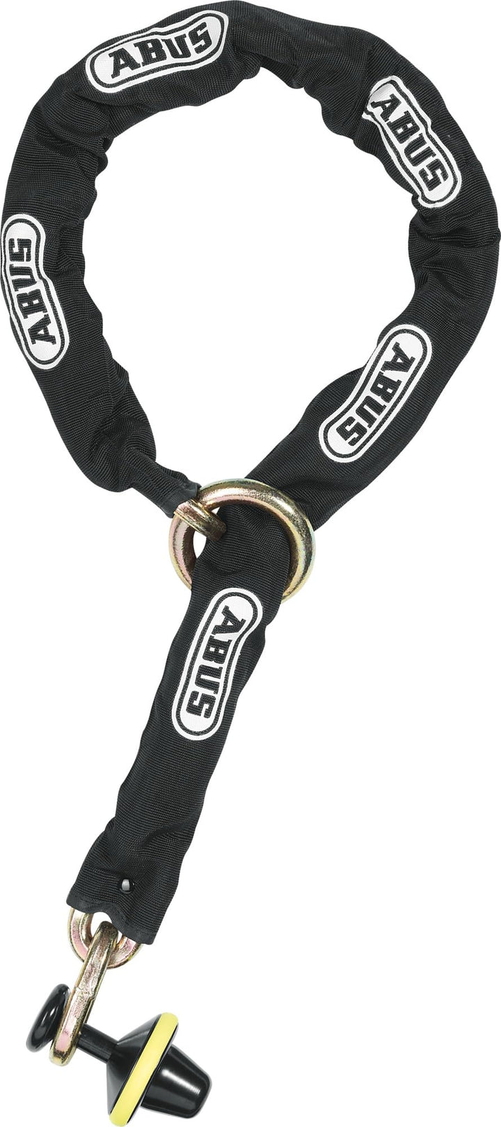 ABUS Motorradschloss Granit 68 Victory 12KS 120 Black Loop - Bremsscheibenschloss + 12 mm dicke Kett