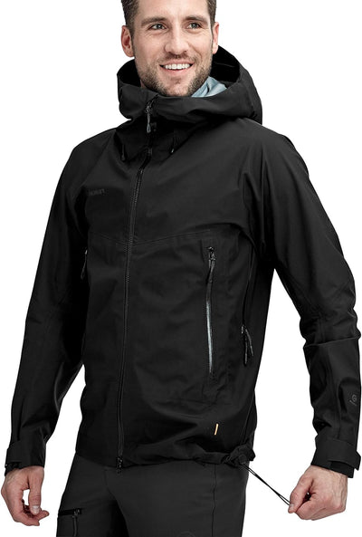 Mammut Herren Crater Hooded Hardshelljacke mit Kapuze S Schwarz, S Schwarz