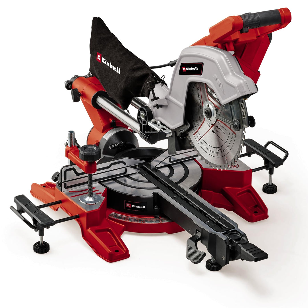 Einhell Zug-Kapp-Gehrungssäge TE-SM 10 L Dual (2.100 W, Ø 254 mm Sägeblatt, 305 mm Schnittbreite, 85