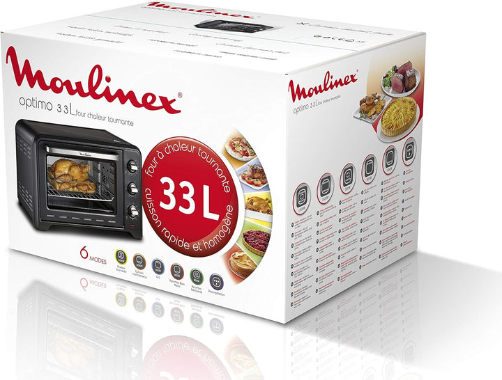 Moulinex Optimo Ox4648 33l, Edelstahl, 33 liters, Schwarz 33