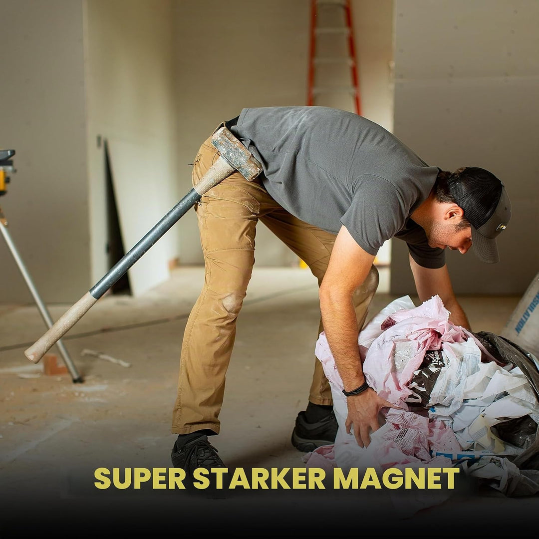 MagMaster | Magnetic Tool Holder - Strong Clip-On Belt Magnet Holster for Screws, Nails, Hammer, Soc