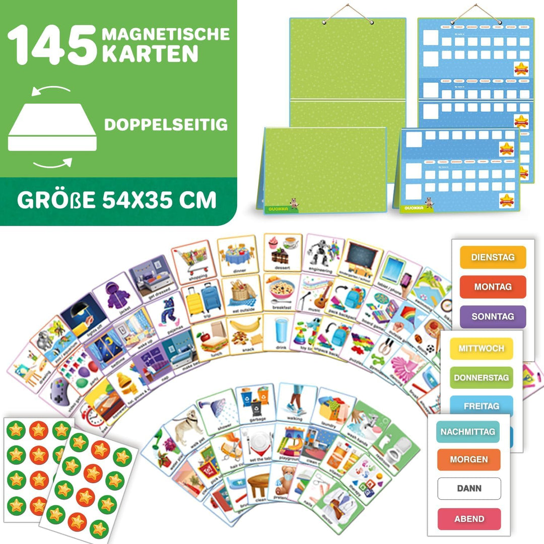 QUOKKA Belohnungs-Aufgabentabelle Für Kinder Mit Mehreren Kindern – Verhaltensroutine-Spielzeug Für