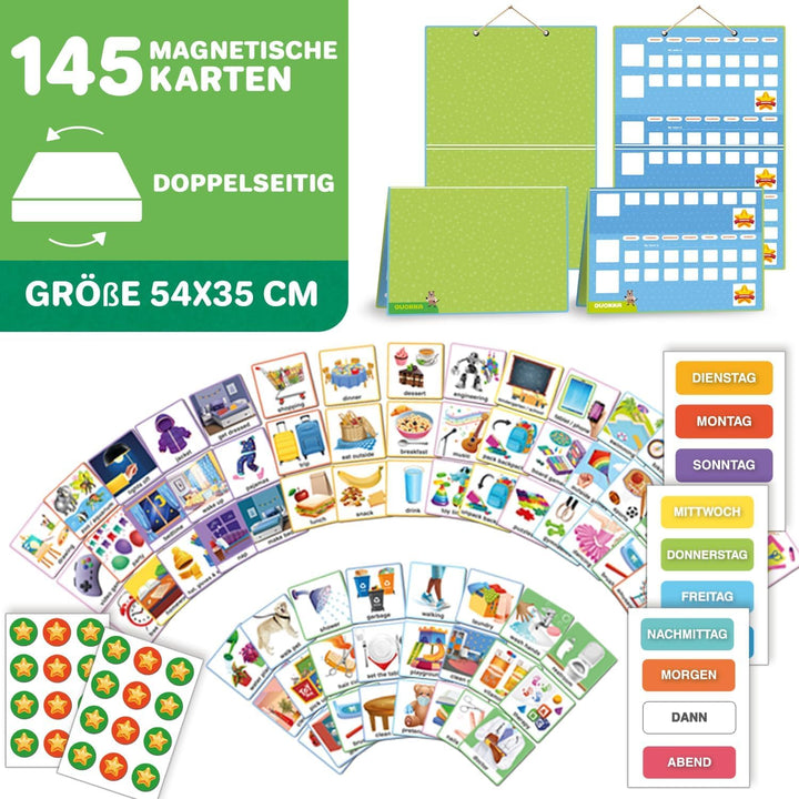 QUOKKA Belohnungs-Aufgabentabelle Für Kinder Mit Mehreren Kindern – Verhaltensroutine-Spielzeug Für