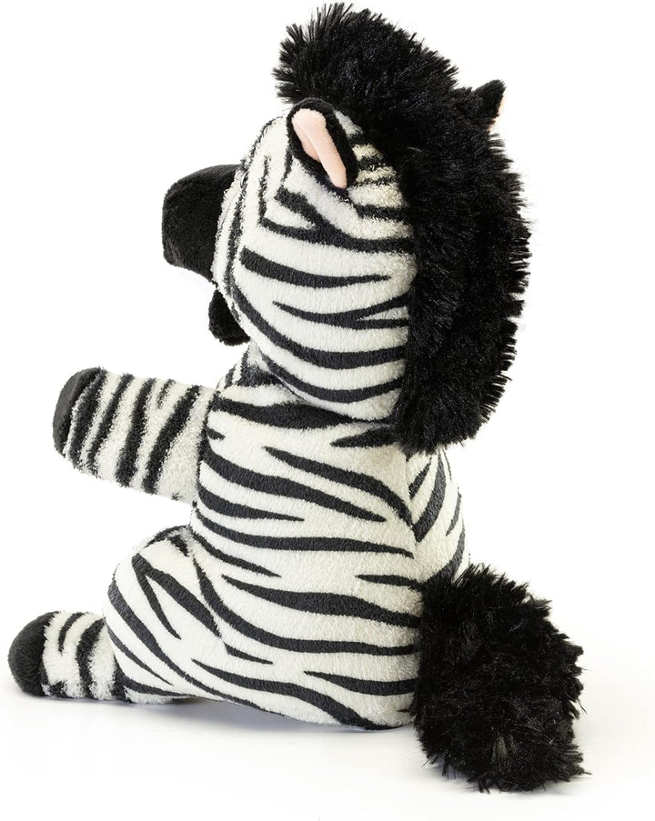 Trudi Puppets 29309 Plüsch Handpuppe Zebra 17 x 29 x 18 cm (S), Stofftier aus hochwertigen Materiali