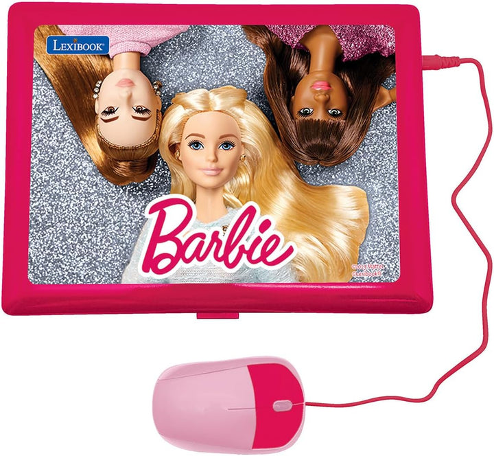 Lexibook, Barbie JC598BBi2 Lern- und Zweisprachiger Laptop in Englisch/Spanisch, Spielzeug für Kinde