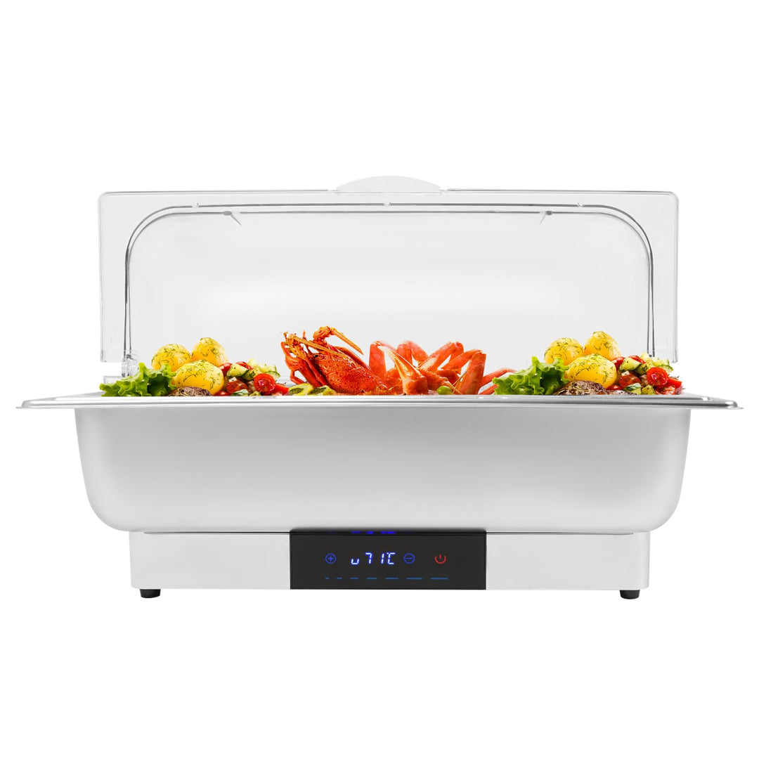 600W Chafing Dish Elektrisch Buffetwärmer Elektrisch Warmhaltebehälter Essen Wärmebehälter für Speis