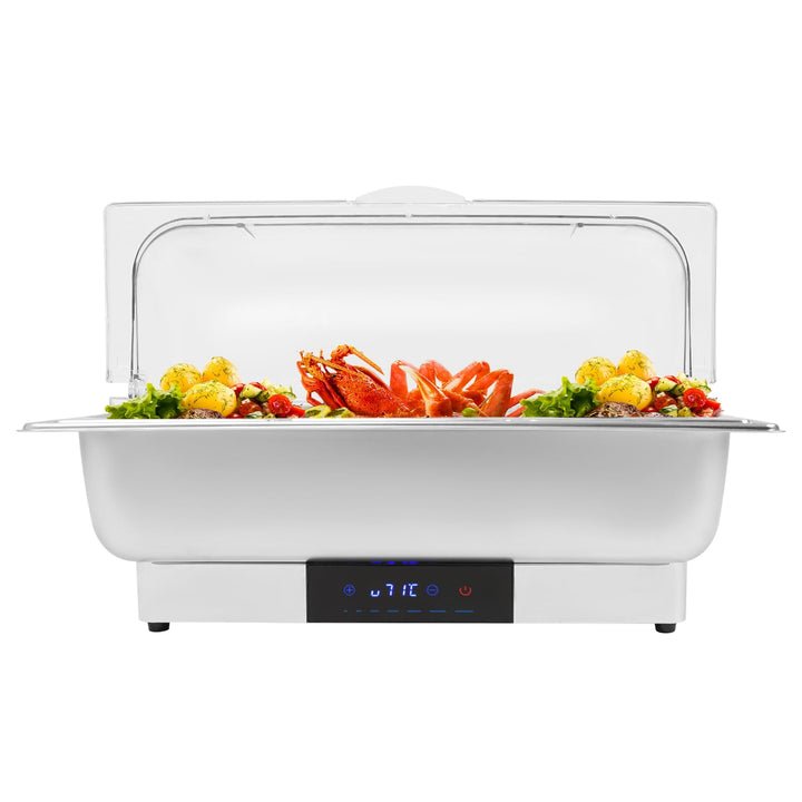 600W Chafing Dish Elektrisch Buffetwärmer Elektrisch Warmhaltebehälter Essen Wärmebehälter für Speis