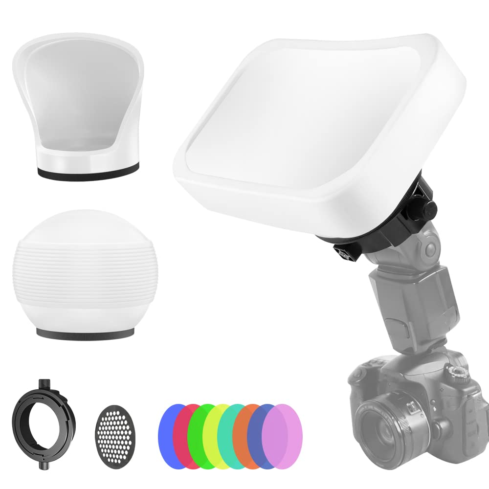 Fotografie Beleuchtung Blitz Diffusor Set, LENSGO Professional Flash Kit Modifier Bundle Diffusion D