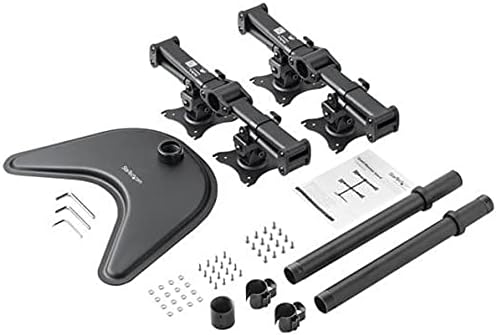 StarTech.com Vierfach-Monitorhalter - Schwenkbar - Verstellbarer 4 Monitorständer - Für VESA Monitor