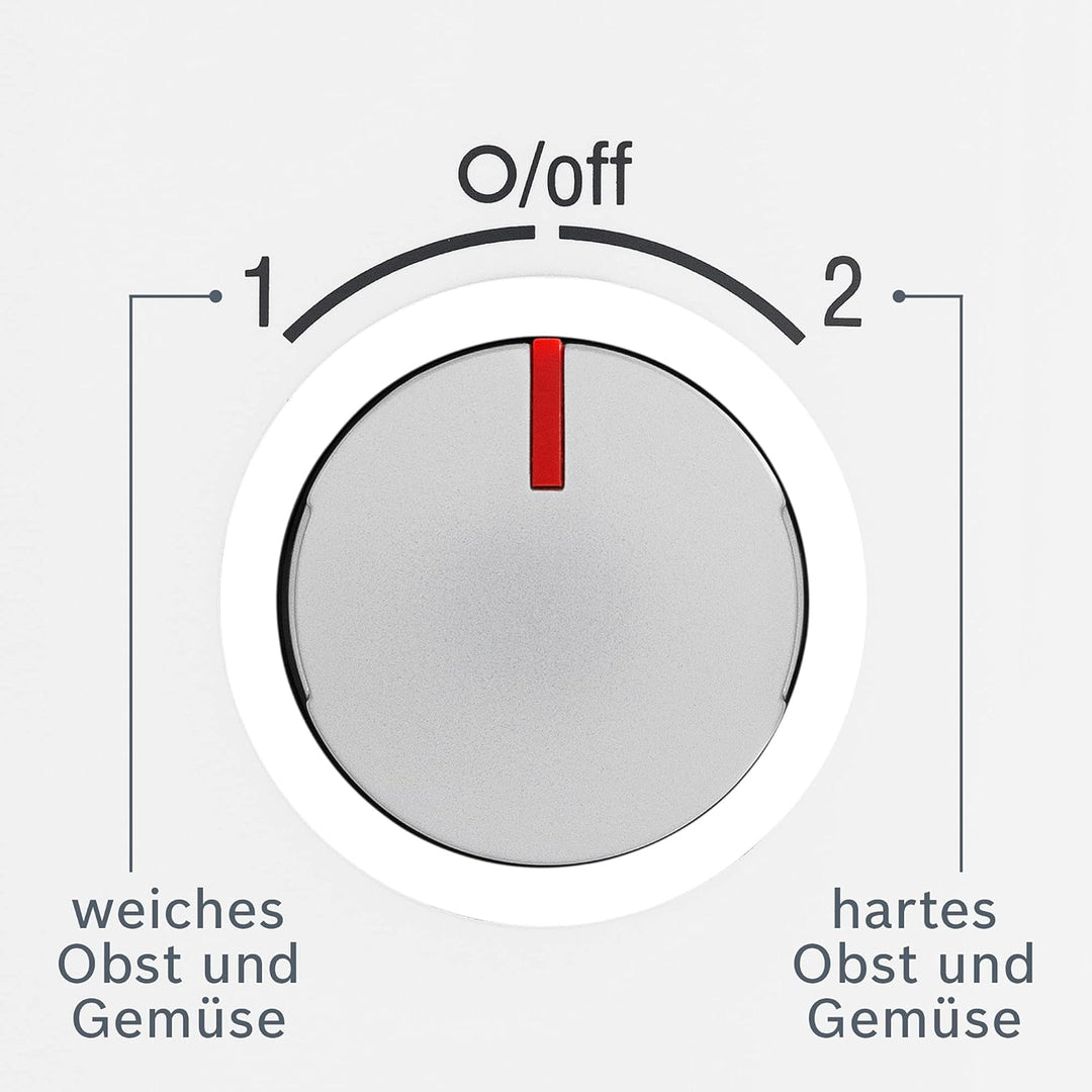 Bosch Entsafter VitaJuice 2 MES25G0, elektrische Saftpresse für Obst und Gemüse, grosser Einfüllscha