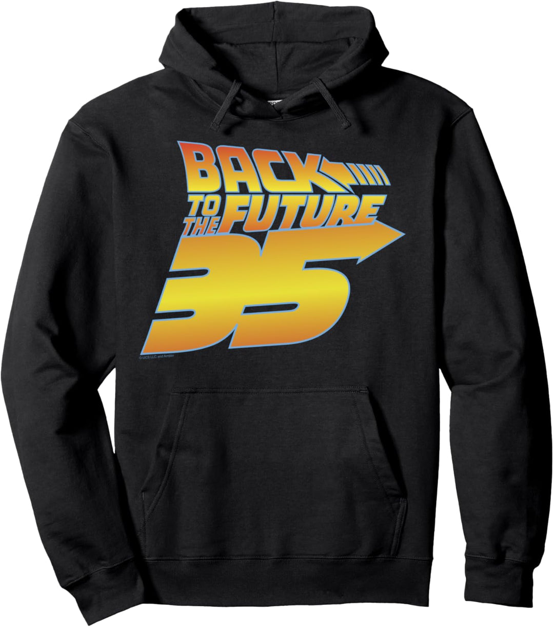 Back To The Future 35th Gold Logo Pullover Hoodie