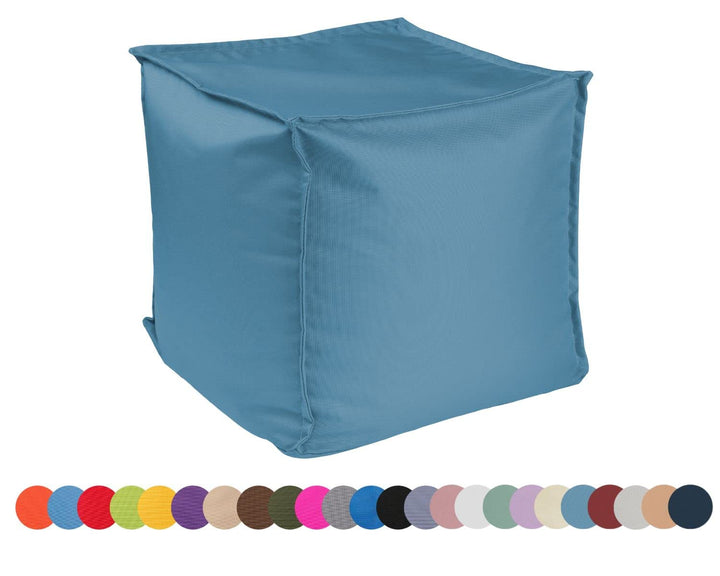 chilly pilley Sitzsack Sitzhocker mit EPS-Perlen Füllung 40x40x40cm Fusshocker Sitz-Pouf für Kinder