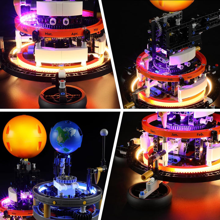 BRIKSMAX Led Licht für Lego Planeta Tierra y Luna en Órbita 42179 - Compatible with Lego Technic Bau