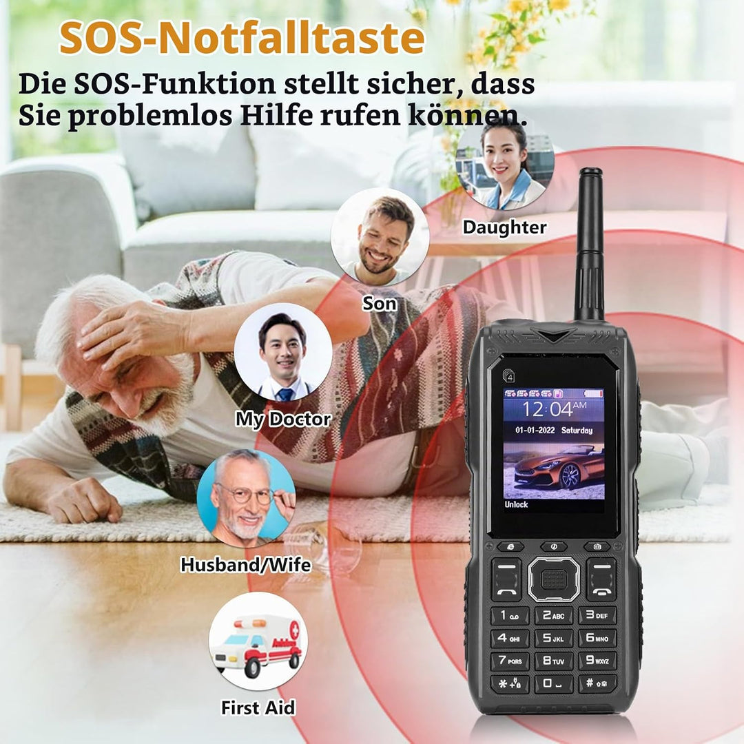 4G-Handy mit Grossen Tasten, Laute Stimme, HD-Bildschirm, mit Grosser Kapazität, Multifunktional, Ab