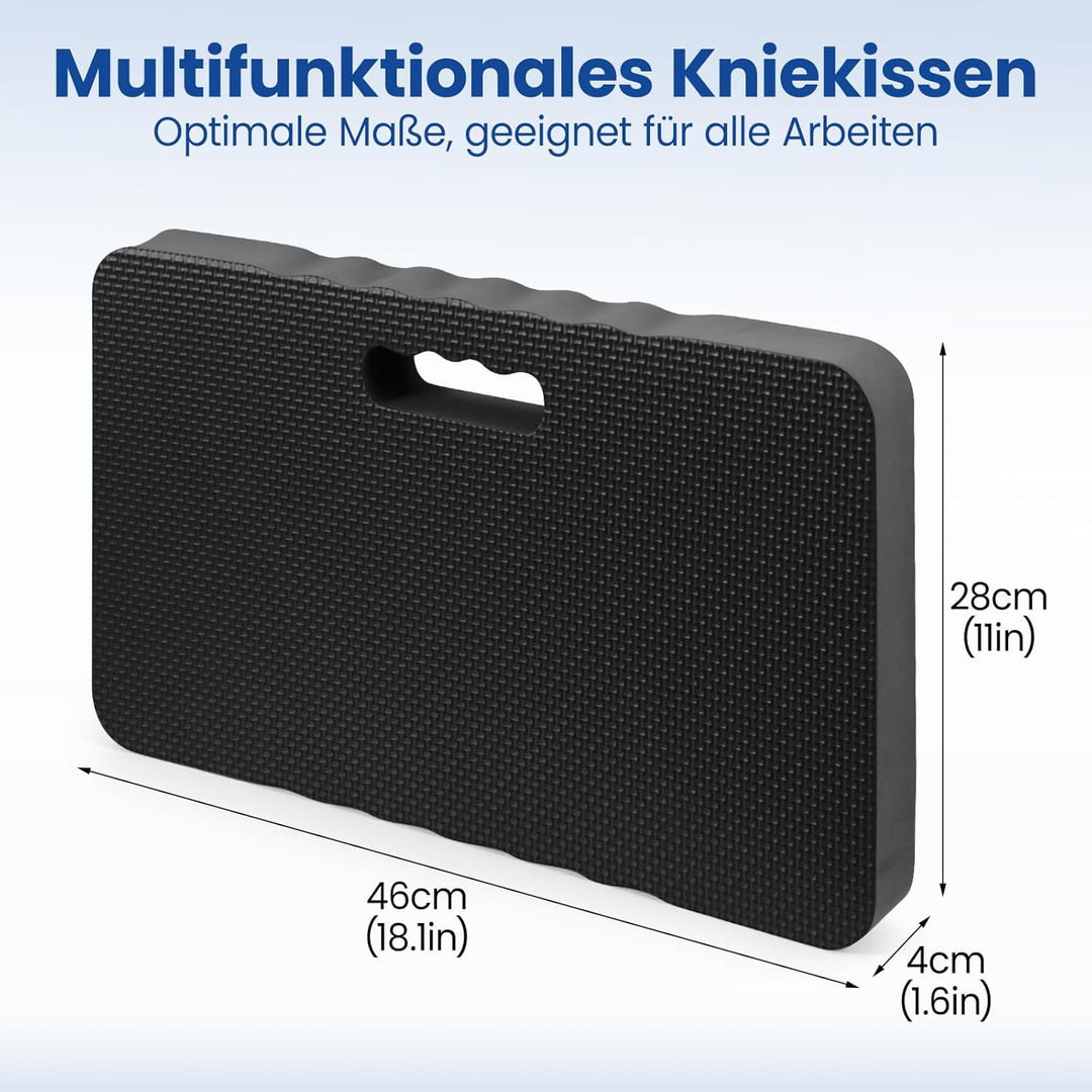 2er Set Garten Kniekissen 46x28x4cm – Dicke Schaumstoff Kniekissen für Gartenarbeit &amp; Haushalt – was