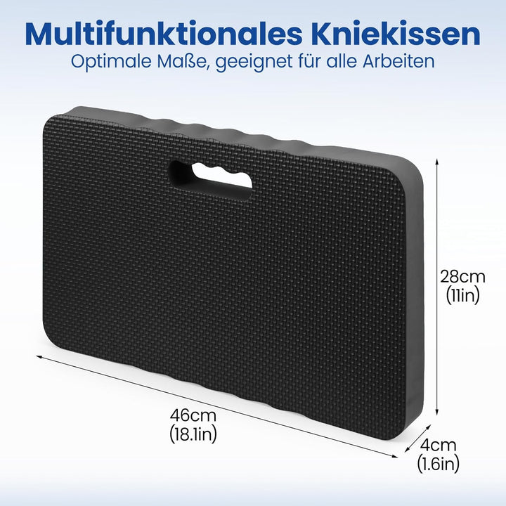 2er Set Garten Kniekissen 46x28x4cm – Dicke Schaumstoff Kniekissen für Gartenarbeit &amp; Haushalt – was