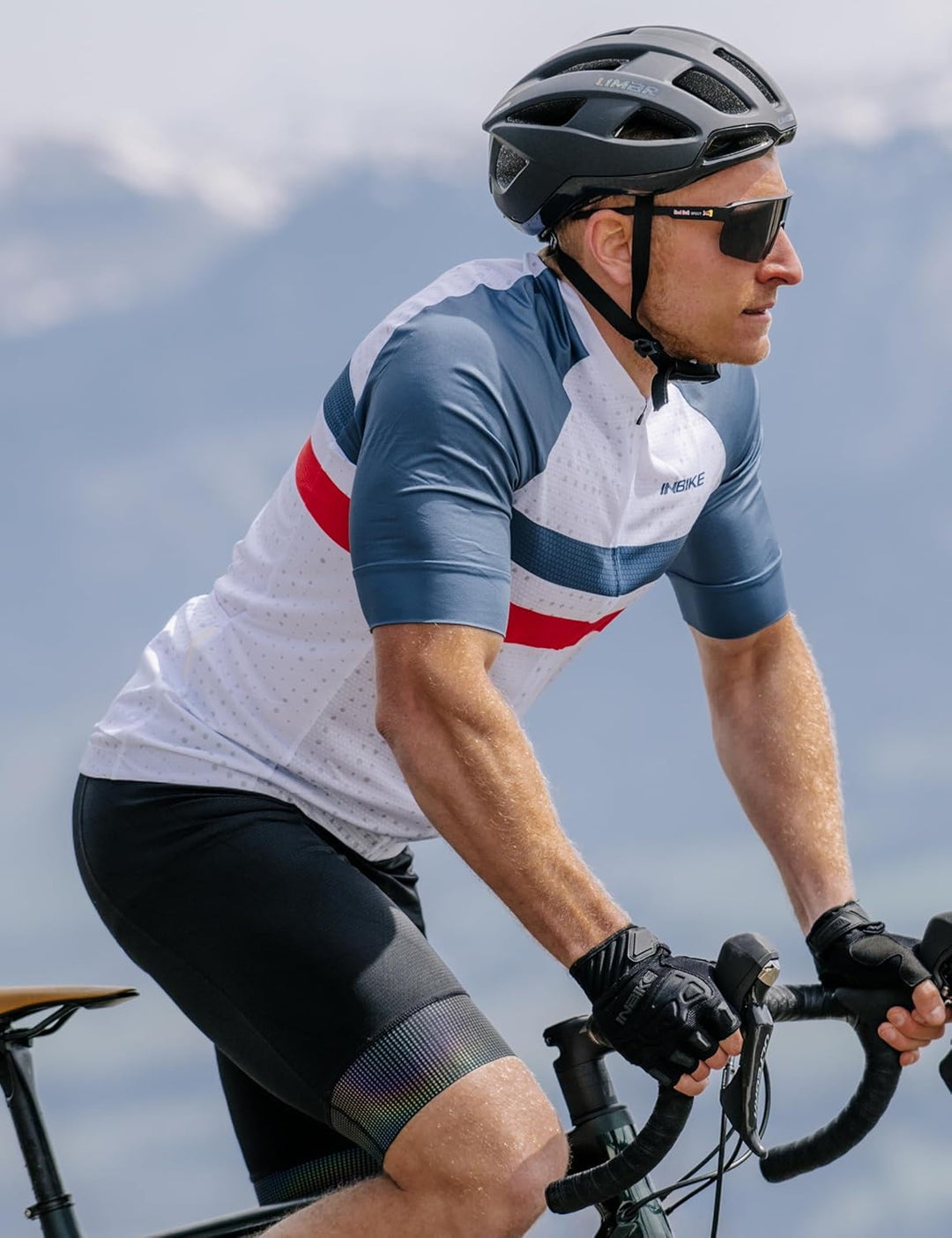 INBIKE Fahrradtrikot Herren Kurzarm Radtrikot mit Hochstretchige Elastische Atmungsaktive Schnell Tr
