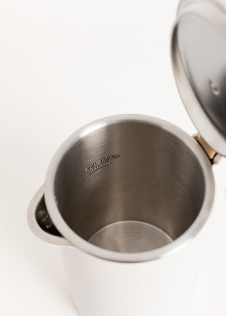 CREATE/KETTLE STUDIO PRO/Elektrischer Wasserkocher 1L Cremeweiss/Temperaturregelung, Warmhaltefunkti