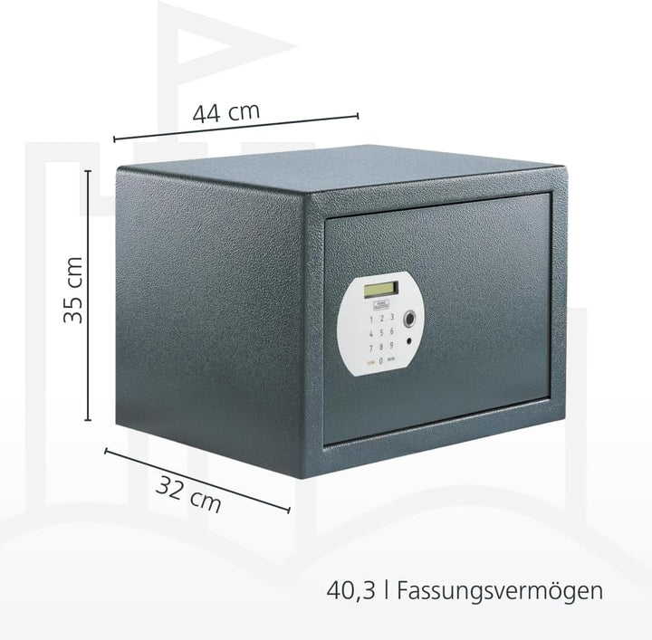 Burg-WÄCHTER Möbeltresor mit elektronischem Zahlenschloss und Fingerabdruck, Inkl. Fachboden, Zur Wa