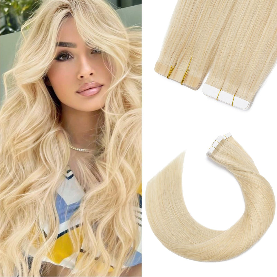 Silk-co Tape in Extensions Echthaar 20stk, leicht Version Tape Extensions Echthaar, Remy Haarextensi