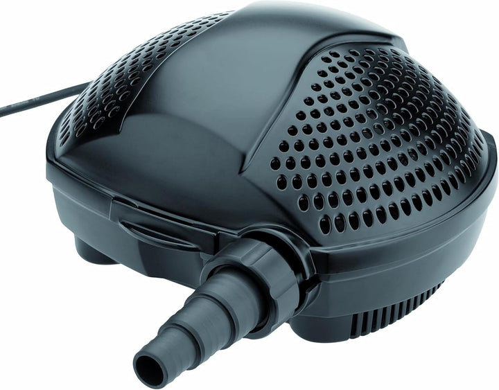 Pontec PondoMax Eco 5000 Bachlaufpumpe, 50855, Schwarz, 5.000 l/h, Förderung von Grobschmutz bis zu