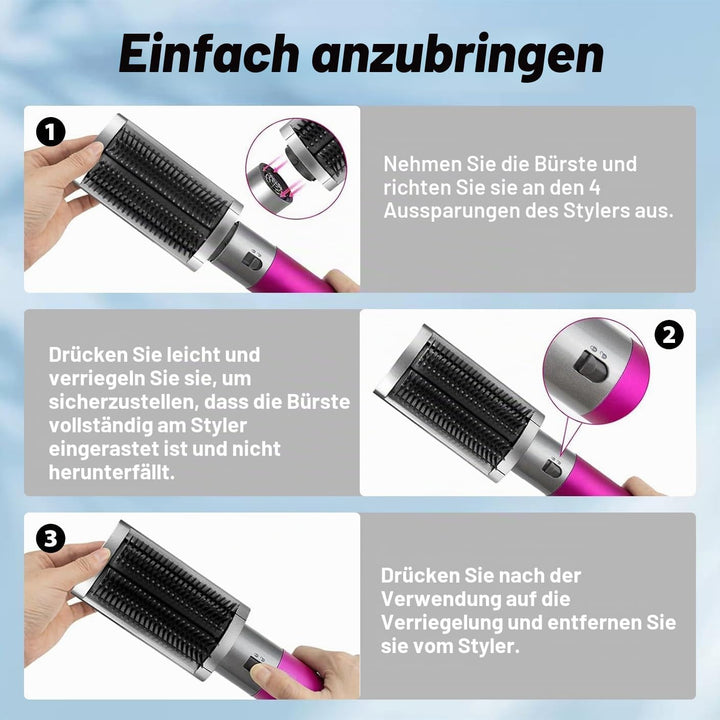 Glättungsbürstenaufsätze für D-yson Airwrap Styler, Glätten von Airwrap-Bürsten, Zubehör für D-yson,