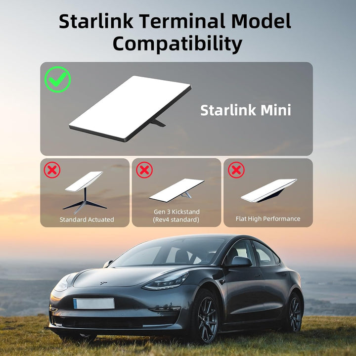 Starlink Mini Saugnapfhalterung,Verstellbare Starlink Mini Autohalterung für Camping,Reisen und Wohn